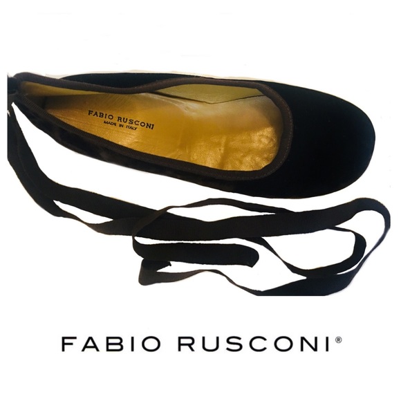 Fabio Rusconi ribbon flats with rubber sole - Picture 3 of 5